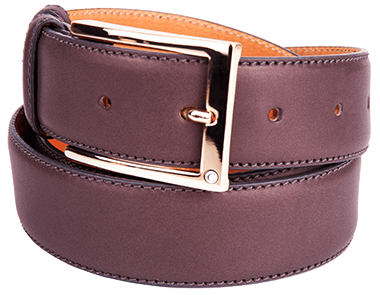 Brown Smooth Box Calfskin Men's Belt
